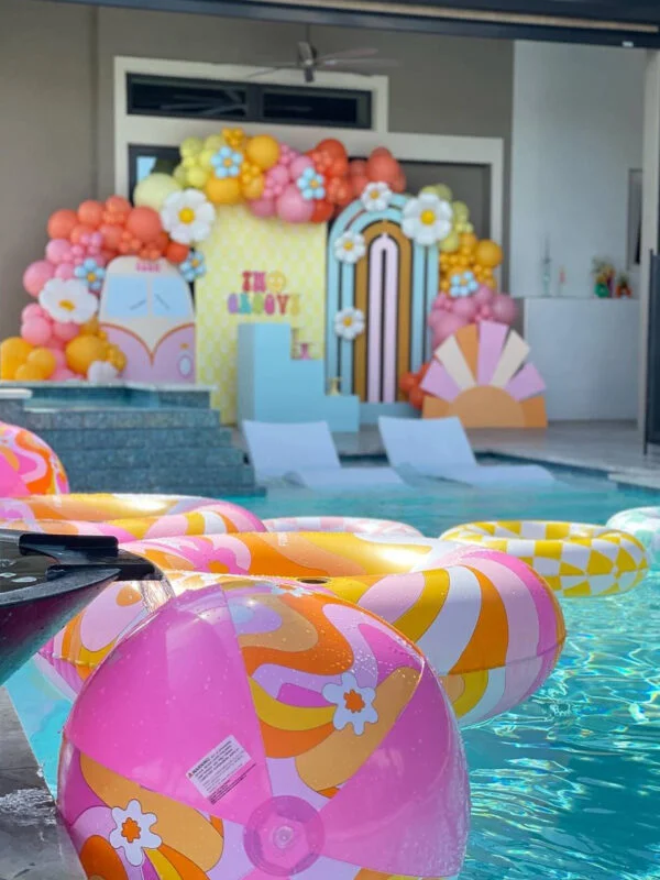 Fiesta infantil flowers and balloons - Image 3